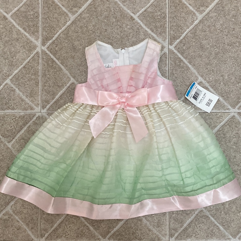 Girls pink ombré dress